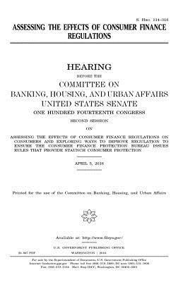 Assessing the effects of consumer finance regulations