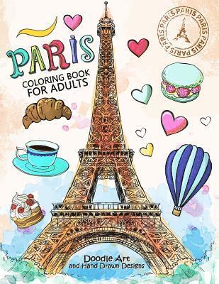 bokomslag Paris Coloring Book for Adults: Stress Relieving France coloring book