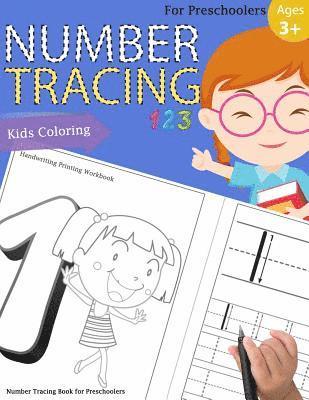 bokomslag Number Tracing Book for Preschoolers: Number tracing books for kids ages 3-5, Number tracing workbook, Number Writing Practice Book, Number Tracing Bo