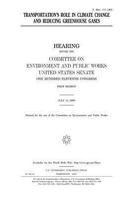 Transportation's role in climate change and reducing greenhouse gases