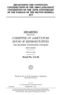 bokomslag Recognizing the continuing contributions of 1890s land-grant universities on the 125th anniversary of the passage of the second Morrill Act