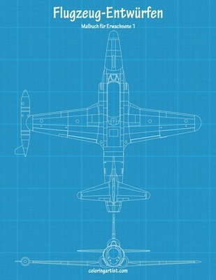 bokomslag Malbuch mit Flugzeug-Entwrfen fr Erwachsene 1