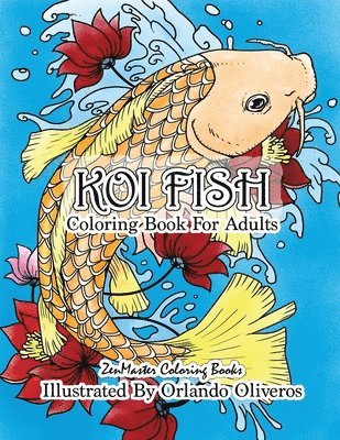 Koi Fish Adult Coloring Book 1