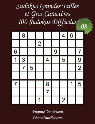 bokomslag Sudokus Grandes Tailles et Gros Caractères - Niveau Difficile - N°8: 100 Sudokus Difficiles - Grands Caractères: 36 points