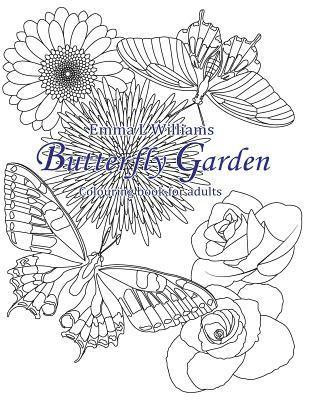 bokomslag Butterfly Garden: Colouring book for adults