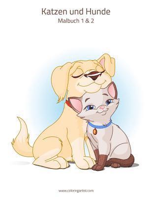 bokomslag Katzen und Hunde Malbuch 1 & 2