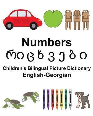 bokomslag English-Georgian Numbers Children's Bilingual Picture Dictionary