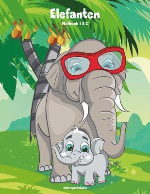 bokomslag Elefanten-Malbuch 1 & 2