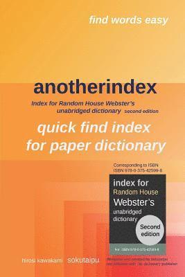 anotherindex: Index for Random House Webster's unabridged dictionary second edition 1