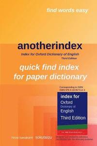 bokomslag anotherindex: Index for Oxford Dictionary of English Third Edition