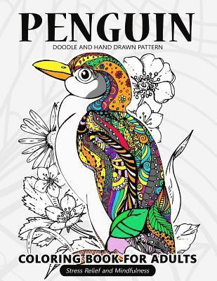 bokomslag Penguin Coloring Book for Adults: Stress-relief Coloring Book For Grown-ups