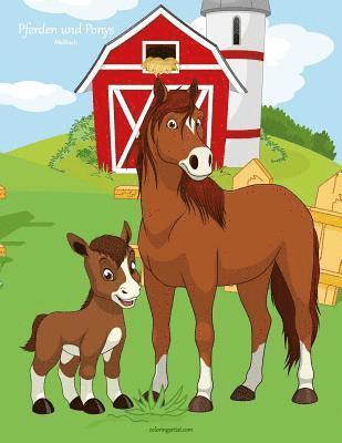 bokomslag Malbuch mit Pferden und Ponys 1
