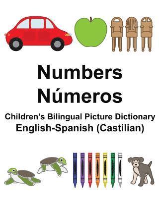 bokomslag English-Spanish (Castilian) Numbers/Números Children's Bilingual Picture Dictionary