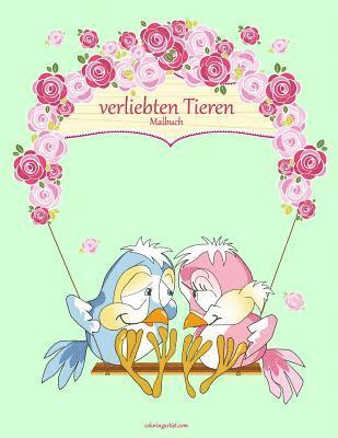bokomslag Malbuch mit verliebten Tieren 1