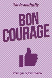 bokomslag Bon courage - Violet - Livre d'or: Taille L (15x23cm)