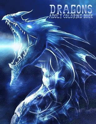 Dragons: Adult Coloring Book: Large, Stress Relieving, Relaxing Dragon Coloring Book for Adults, Grown Ups, Men & Women. 45 One 1
