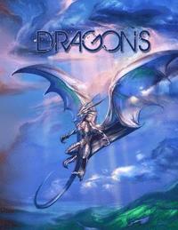 bokomslag Dragons: Adult Coloring Book: Large, Stress Relieving, Relaxing Dragon Coloring Book for Adults, Grown Ups, Men & Women. 45 One