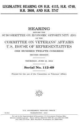 bokomslag Legislative hearing on H.R. 4115, H.R. 4740, H.R. 3860, and H.R. 5747