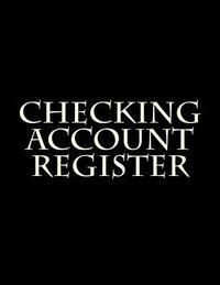 bokomslag Checking Account Register