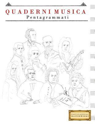 Quaderni Musica Pentagrammati: (21.59 X 27.94 CM) 1
