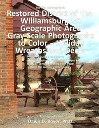 bokomslag Big Kids Coloring Book: Restored District Williamsburg VA Geographic Area: Gray Scale Photos to Color - Holiday Wreaths and Décor, Volume 9 of 9 - 201