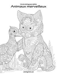 bokomslag Livre de coloriage pour adultes Animaux merveilleux 2