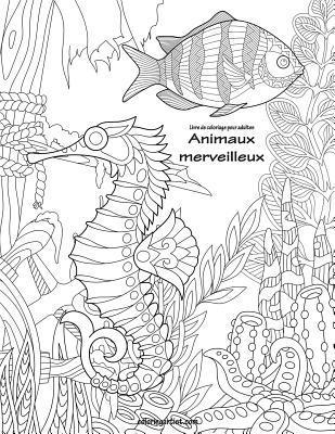 bokomslag Livre de coloriage pour adultes Animaux merveilleux 1 & 2
