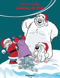 bokomslag Livre de coloriage Animaux de Noël 1
