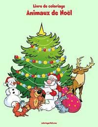 bokomslag Livre de coloriage Animaux de Noël 2