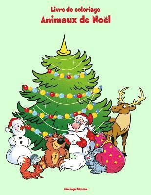 bokomslag Livre de coloriage Animaux de Noël 2