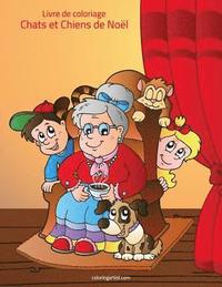 bokomslag Livre de coloriage Chats et Chiens de Noël 1