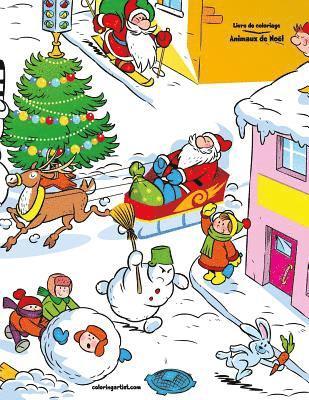 bokomslag Livre de coloriage Animaux de Noël 4