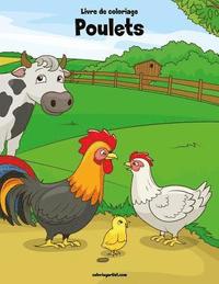 bokomslag Livre de coloriage Poulets 2