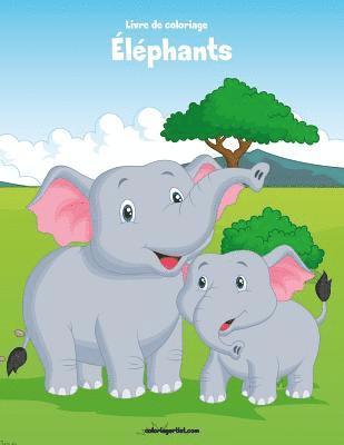 bokomslag Livre de coloriage lphants 2