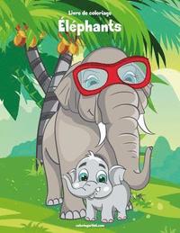 bokomslag Livre de coloriage Elephants 1 & 2