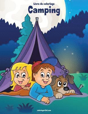 bokomslag Livre de coloriage Camping 1