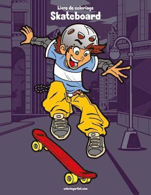 bokomslag Livre de coloriage Skateboard 1