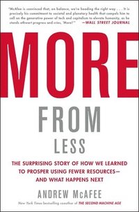bokomslag More from Less: The Surprising Story of How We Learned to Prosper Using Fewer Resources--And What Happens Next