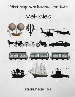 Mind map workbook for kids - Vehicles 1