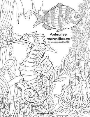 bokomslag Animales maravillosos libro para colorear para adultos 1 & 2