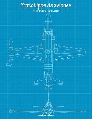 bokomslag Prototipos de aviones libro para colorear para adultos 1