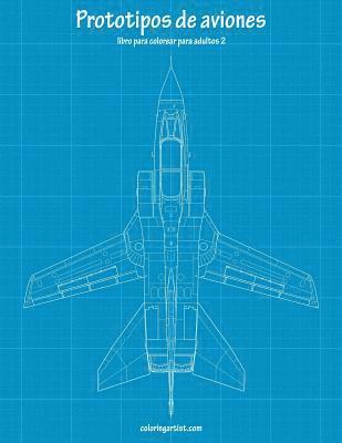 bokomslag Prototipos de aviones libro para colorear para adultos 2