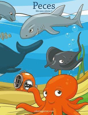 bokomslag Peces libro para colorear 2