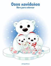 bokomslag Osos navideños libro para colorear 1
