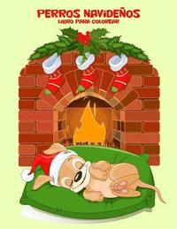bokomslag Perros navideños libro para colorear 1