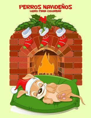bokomslag Perros navideños libro para colorear 1