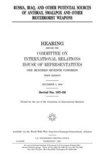 bokomslag Russia, Iraq, and other potential sources of anthrax, smallpox, and other bioterrorist weapons