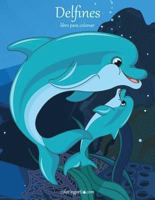 bokomslag Delfines libro para colorear 1