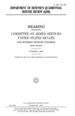 bokomslag Department of Defense's quadrennial defense review (QDR)