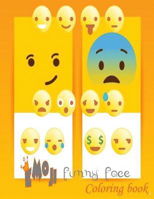 bokomslag Emoji Funny Face Coloring Book